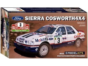 Surenkamas modelis Ford Sierra Cosworth 4X4 Rally de Portugal 199, 1/24, K-002 kaina ir informacija | Konstruktoriai ir kaladėlės | pigu.lt