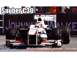 Surenkamas modelis Fujimi Sauber C30 (Japan, Monaco, Brazil GP), 1/20 kaina ir informacija | Konstruktoriai ir kaladėlės | pigu.lt