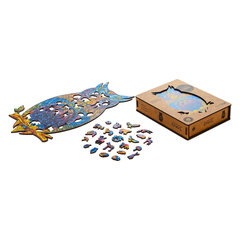 Medinė dėlionė Unidragon Charming Owl, 186 det. kaina ir informacija | Dėlionės (puzzle) | pigu.lt