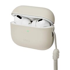 UNIQ etui Lino AirPods Pro 2 gen Silicone beżowy|beige ivory kaina ir informacija | Ausinės | pigu.lt