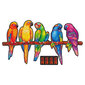 Medinė dėlionė Unidragon Playful Parrots, 193 det. цена и информация | Dėlionės (puzzle) | pigu.lt