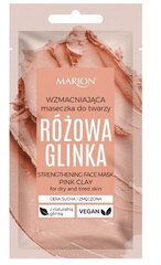 Veido kaukė su rožiniu moliu Marion, 8 ml цена и информация | Маски для лица, патчи для глаз | pigu.lt