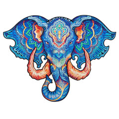 Medinė dėlionė Eternal Elephant, 700 detalių,Unidragon kaina ir informacija | Dėlionės (puzzle) | pigu.lt