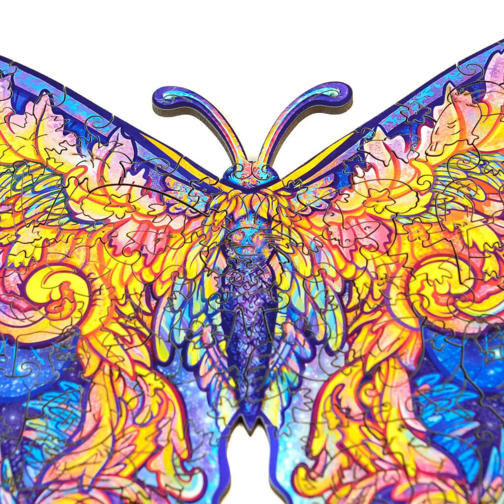 Medinė dėlionė Intergalaxy Butterfly, 199 detalės, Unidragon цена и информация | Dėlionės (puzzle) | pigu.lt