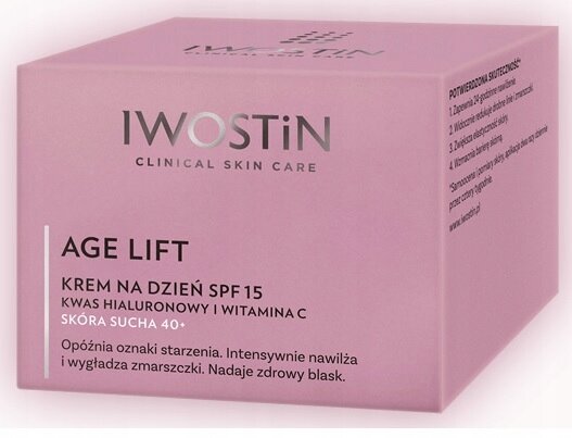 Dieninis veido kremas sausai odai Iwostin Age lift SPF 15, 50 ml kaina |  pigu.lt