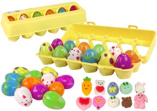 Velykinių kiaušinių rinkinys, 12 vnt kaina ir informacija | Lavinamieji žaislai | pigu.lt
