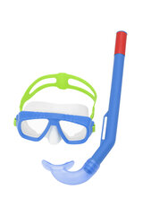 Bestway nardymo kaukė su vamzdeliu, mėlynas/žalias kaina ir informacija | Nardymo įranga | pigu.lt