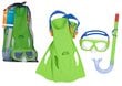 Bestway nardymo rinkinys kaukė, vamzdelis, ląstai, žalias kaina ir informacija | Nardymo įranga | pigu.lt
