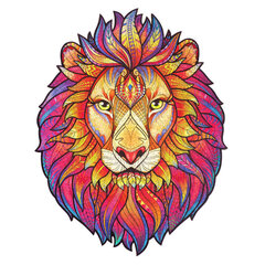 Medinė dėlionė liūtas Unidragon Mysterious Lion, 700 d. цена и информация | Пазлы | pigu.lt