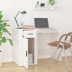 Rašomasis stalas vidaXL, baltas цена и информация | Компьютерные, письменные столы | pigu.lt