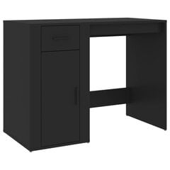 Rašomasis stalas vidaXL, juodas цена и информация | Компьютерные, письменные столы | pigu.lt
