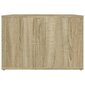 Naktinis staliukas vidaXL, Apdirbta mediena, 57x55x36cm, sonoma ąžuolo spalva kaina ir informacija | Spintelės prie lovos | pigu.lt