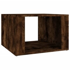 Naktinis staliukas vidaXL, Apdirbta mediena, 57x55x36cm, dūminio ąžuolo spalva kaina ir informacija | Spintelės prie lovos | pigu.lt