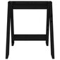 vidaXL Taburetės, 2 vnt., juodos, 40 x 40 x 45 cm, pušies medienos masyvas Juoda kaina ir informacija | Virtuvės ir valgomojo kėdės | pigu.lt
