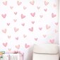 Sienų langų lipdukai - Rožinės širdelės kaina ir informacija | Interjero lipdukai | pigu.lt