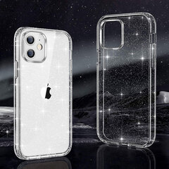 Чехол Crystal Glitter для Samsung Galaxy S21 FE, серебристый цена и информация | Чехлы для телефонов | pigu.lt