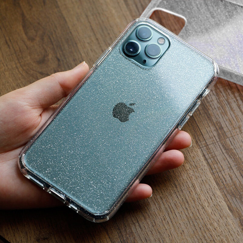 Dėklas telefonui Crystal Glitter -Samsung Galaxy S21 FE, sidabrinis цена и информация | Telefono dėklai | pigu.lt