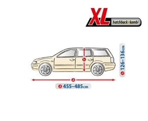 Automobilio uždangalas Kegel-Blazusiak, XL dydis, 455-485 cm kaina ir informacija | Auto reikmenys | pigu.lt