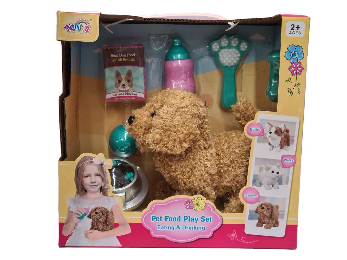 Interaktyvus šuniukas su priedais 4431 kaina ir informacija | Žaislai mergaitėms | pigu.lt