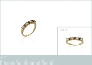 Paauksuotas žiedas Mon Tresor 750° kaina ir informacija | Žiedai | pigu.lt