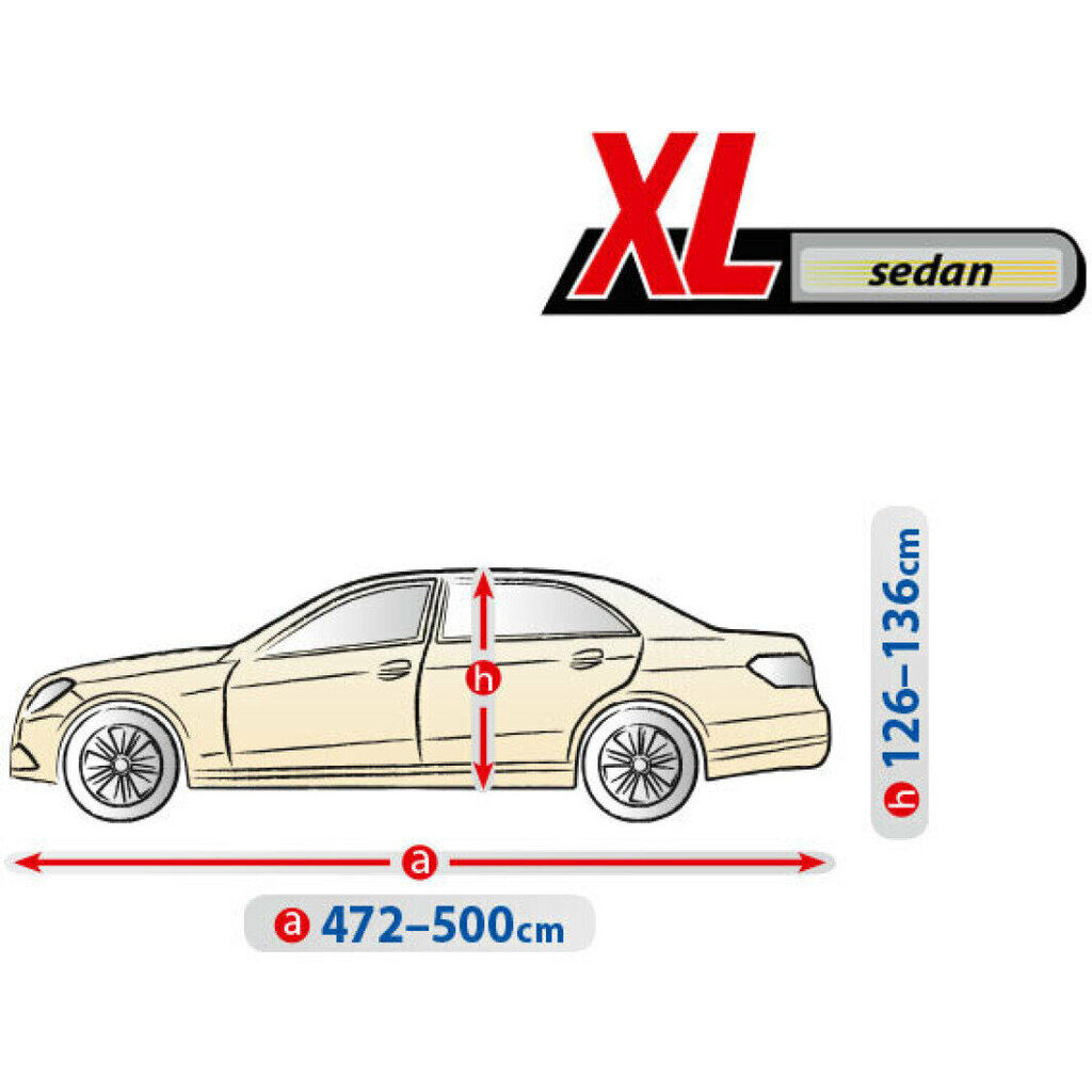 Automobilio uždangalas Kegel-Blazusiak, XL dydis, 472-500 cm kaina ir informacija | Auto reikmenys | pigu.lt