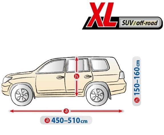Automobilio uždangalas Kegel-Blazusiak, XL dydis, 450-510 cm kaina ir informacija | Auto reikmenys | pigu.lt