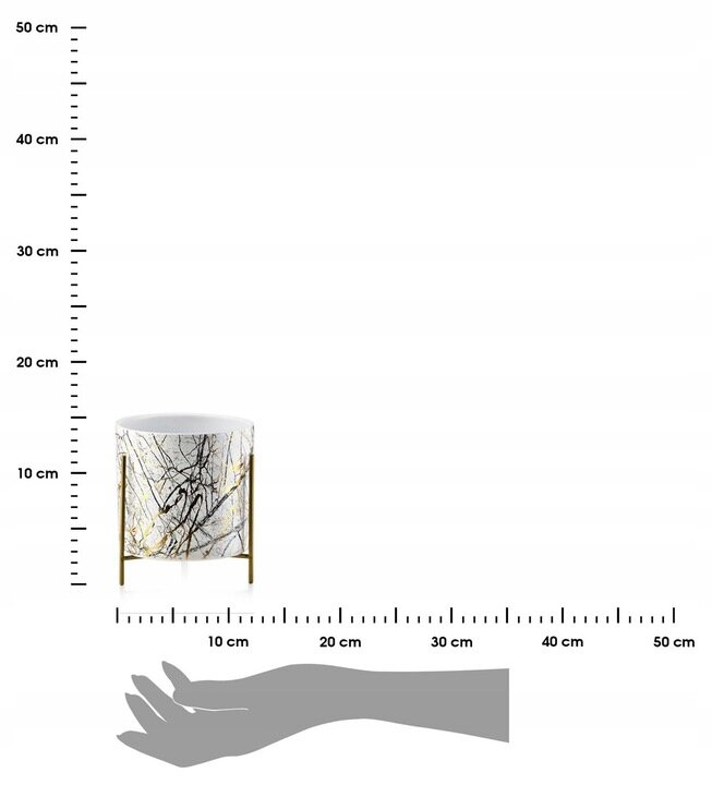 Gėlių vazonas ant stovo 12 x 11,7 cm kaina ir informacija | Gėlių stovai, vazonų laikikliai | pigu.lt