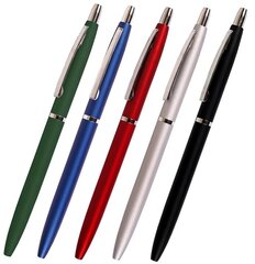 Автоматическая шариковая ручка SLIM, Cresco, 1,0 мм, синяя сп. цена и информация | Письменные принадлежности | pigu.lt