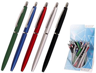 Автоматическая шариковая ручка SLIM, Cresco, 1,0 мм, синяя сп. цена и информация | Письменные принадлежности | pigu.lt