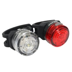 Комплект велосипедных фонарей Rock Machine S.Light 10 Black/Grey цена и информация | Велосипедные фонари, отражатели | pigu.lt