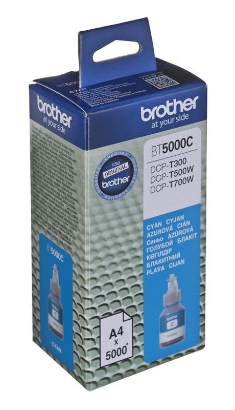 Brother BT5000C rašalo buteliukas, žydra цена и информация | Kasetės rašaliniams spausdintuvams | pigu.lt