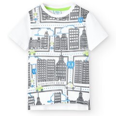 Boboli детская футболка 507170*1111, белый 8445470278030 цена и информация | Рубашки для мальчиков | pigu.lt