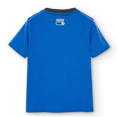 Детская футболка Boboli 506214*2548, синяя, 8445470179771 цена и информация | Рубашка для мальчиков | pigu.lt