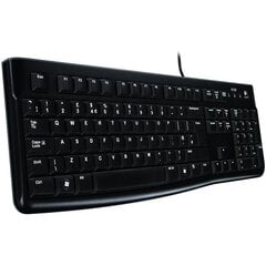 Laidinė klaviatūra Logitech K120, juoda kaina ir informacija | Logitech Išoriniai kompiuterių aksesuarai | pigu.lt