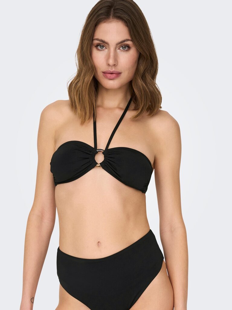 Bikini viršus moterims Self 15282619*01, juodas kaina ir informacija | Maudymosi kostiumėliai | pigu.lt