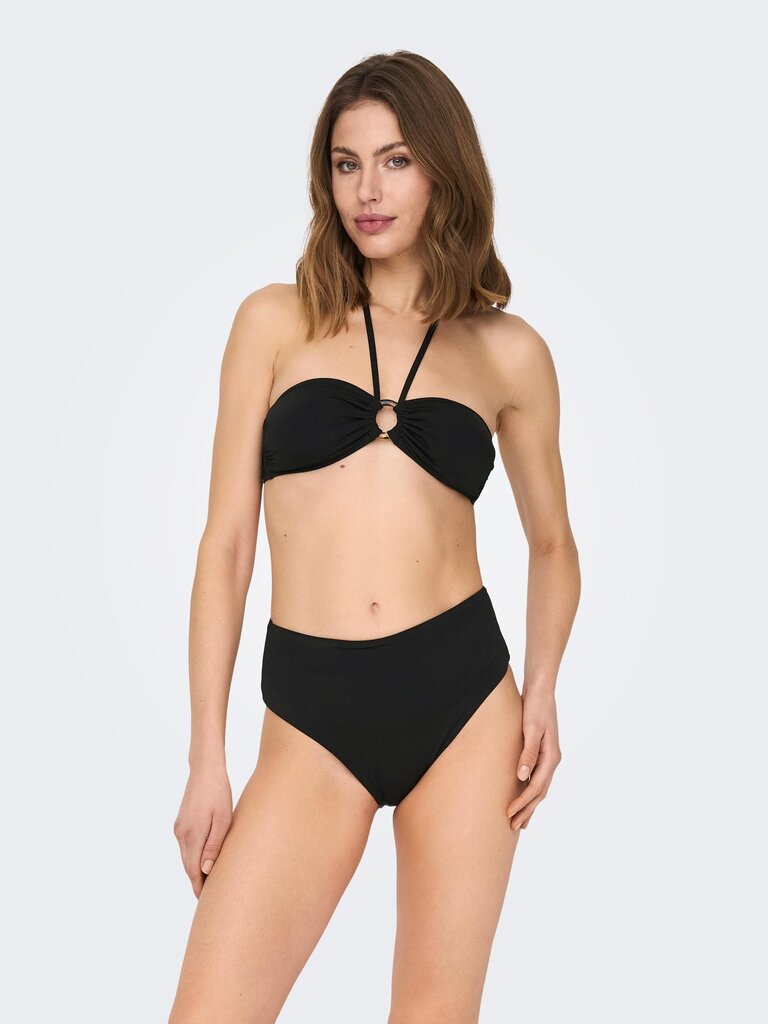 Bikini viršus moterims Self 15282619*01, juodas kaina ir informacija | Maudymosi kostiumėliai | pigu.lt