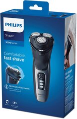 Philips 3000 series Электробритва для сухого или влажного бритья, серия 3000 цена и информация | Электробритвы | pigu.lt