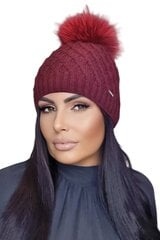 Женская шапка Kamea SHAKTI*02, бордовая, 5903246747140 цена и информация | Женские шапки | pigu.lt