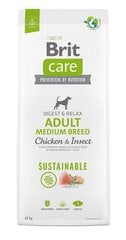 BRIT Care Dog Sustainable Adult Medium Breed Chicken & Insect - сухой корм для собак - 12 кг цена и информация |  Сухой корм для собак | pigu.lt