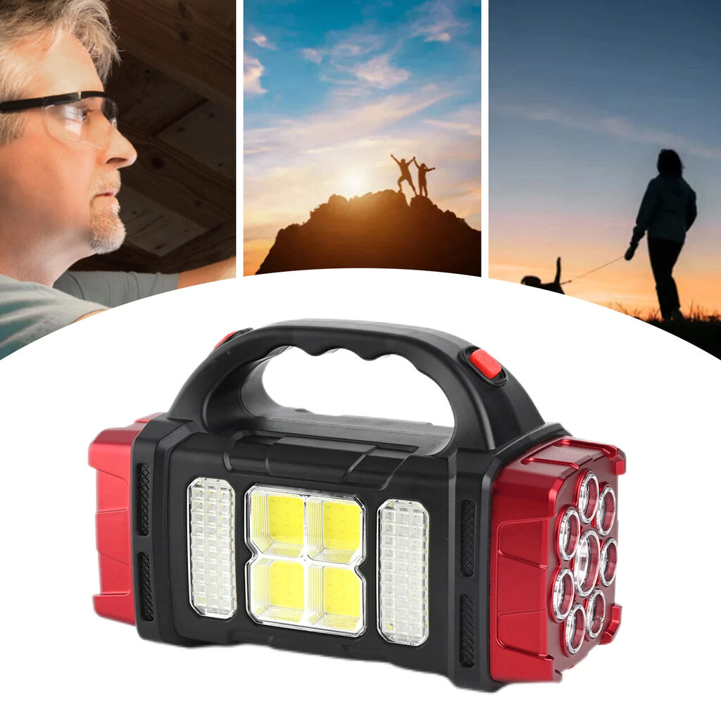 Žibintuvėlis lempa XL Saulės prožektorius LED COB 2 šviesos tipai 38W kaina ir informacija | Žibintai ir prožektoriai | pigu.lt