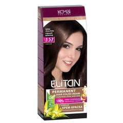 Kreminiai dažai plaukams Elitan 3.57 Black kaina ir informacija | Plaukų dažai | pigu.lt