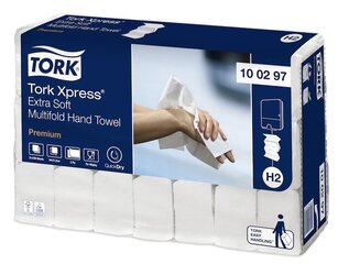 Листовые бумажные полотенца TORK Xpress Extra Multifold Premium, 100 листов, 2 слоя, целлюлоза 1 шт. цена и информация | Туалетная бумага, бумажные полотенца | pigu.lt