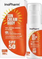 Apsauginis kūno kremas nuo saulės InoPharm SPF 30, 100 g цена и информация | Кремы от загара | pigu.lt