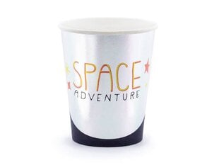 Vienkartiniai puodeliai Space party, 6 vnt, 200 ml цена и информация | Праздничная одноразовая посуда | pigu.lt