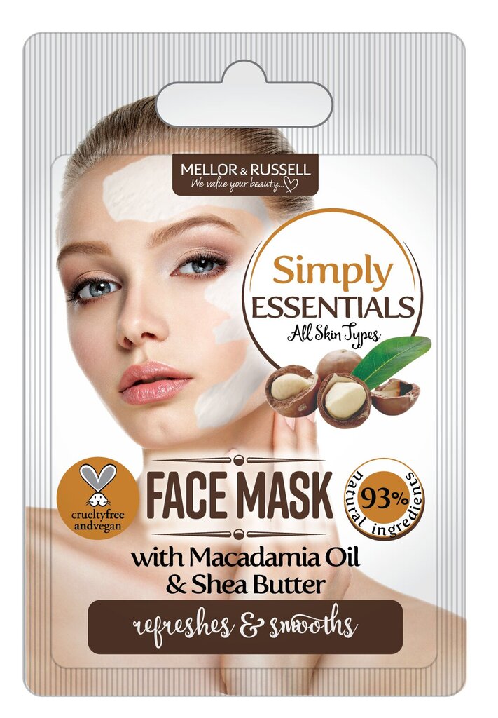Raminamoji veido kauke Simply Essential su makadamijų aliejumi, 7 ml цена и информация | Veido kaukės, paakių kaukės | pigu.lt
