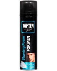 Skutimosi putos Top Ten Cool Power, 250 ml kaina ir informacija | Skutimosi priemonės ir kosmetika | pigu.lt