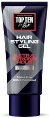 Stiprios fiksacijos dušo želė Top Ten Extra Strong Hold, 250 ml kaina ir informacija | Plaukų formavimo priemonės | pigu.lt