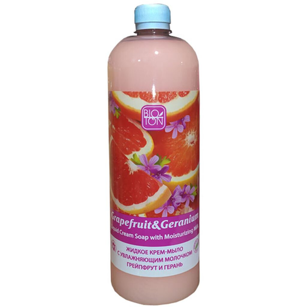 Skystas muilas Bioton Cosmetics Grapefruit & Geranium, 1 l kaina ir informacija | Muilai | pigu.lt