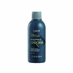 Капиллярный окислитель Lakmé Chrom, 28 vol., 8.5%, 60 мл цена и информация | Краска для волос | pigu.lt