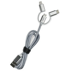 Универсальное USB-зарядное для авто + USB-кабель C Subblim цена и информация | Зарядные устройства для телефонов | pigu.lt